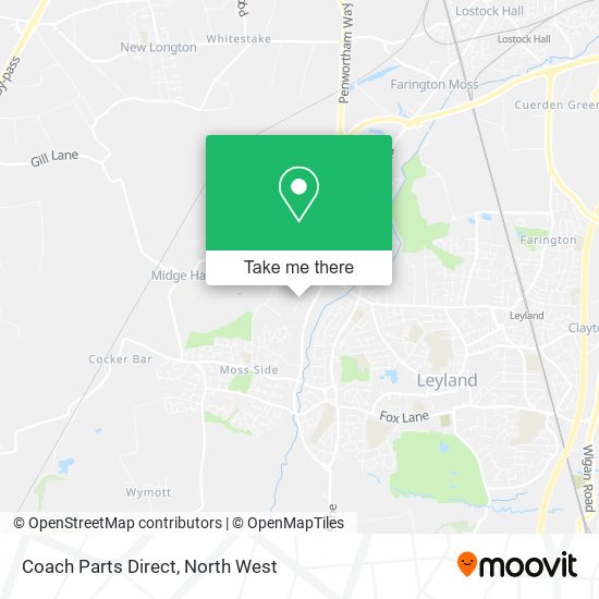 Coach Parts Direct map