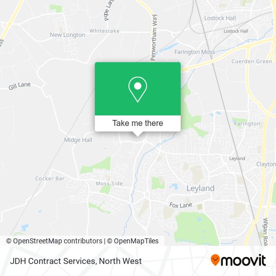 JDH Contract Services map