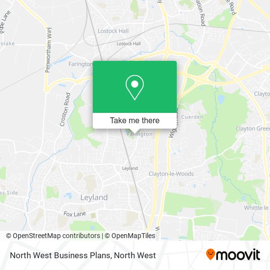 North West Business Plans map