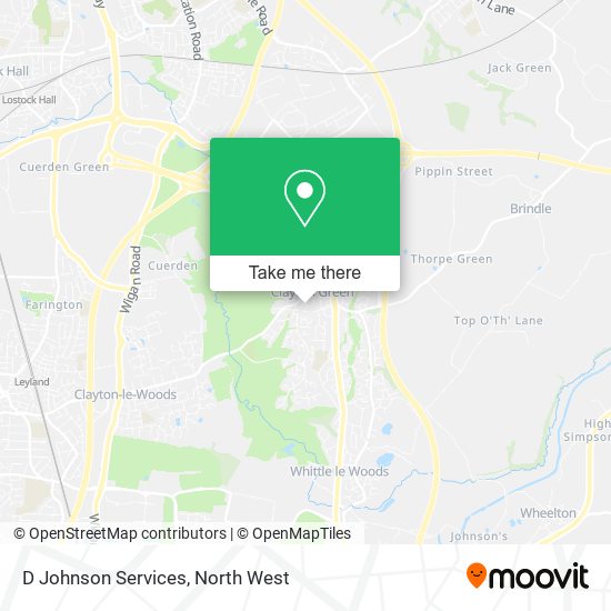 D Johnson Services map