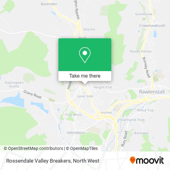 Rossendale Valley Breakers map