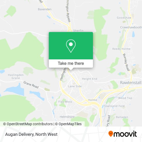 Augan Delivery map