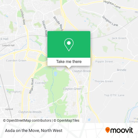 Asda on the Move map