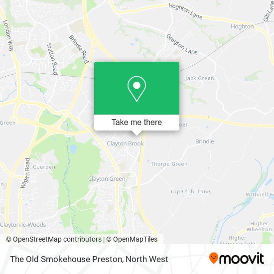 The Old Smokehouse Preston map