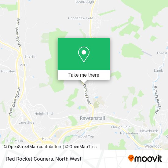 Red Rocket Couriers map