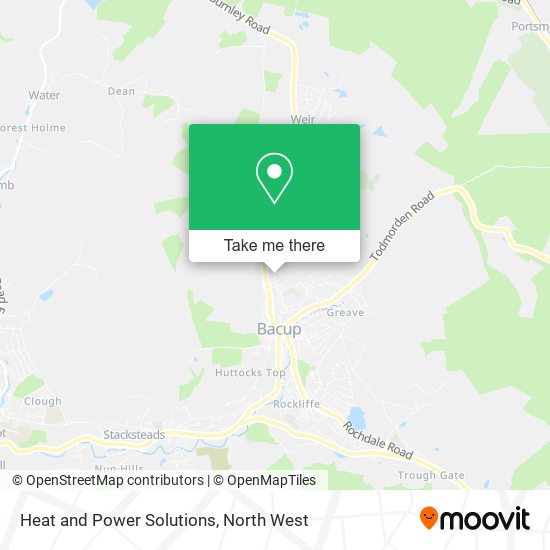 Heat and Power Solutions map