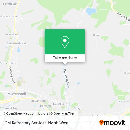 CM Refractory Services map