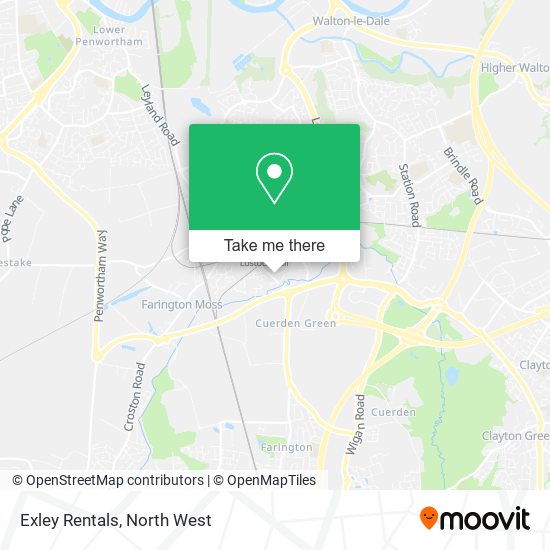 Exley Rentals map