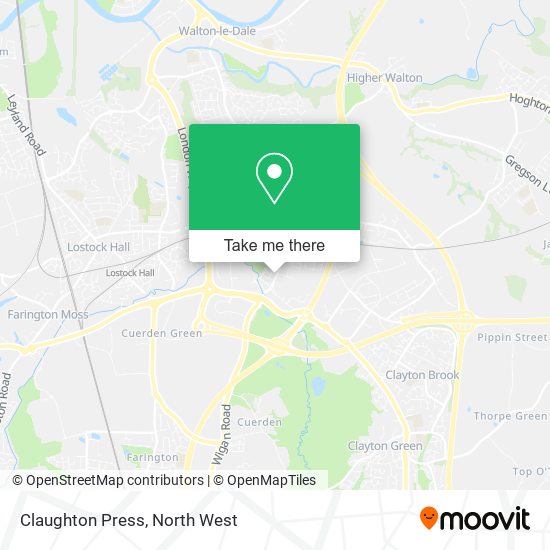 Claughton Press map