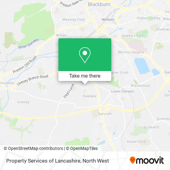 Property Services of Lancashire map