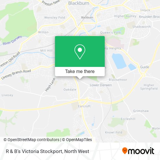 R & B's Victoria Stockport map