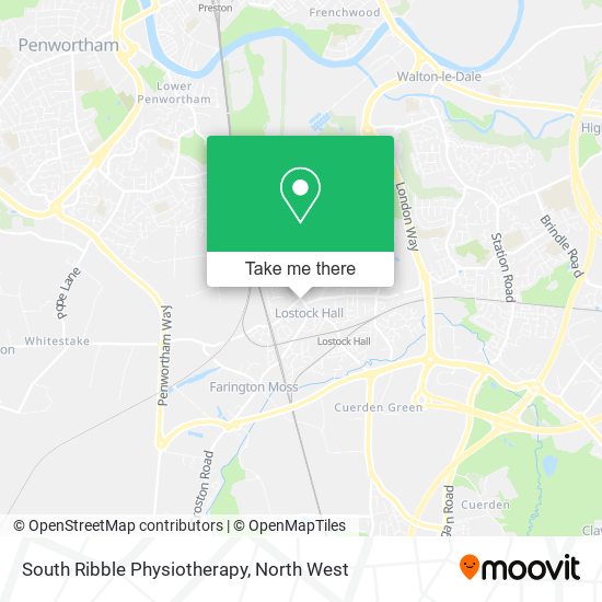 South Ribble Physiotherapy map