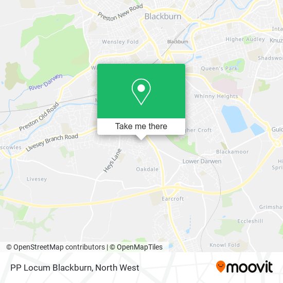 PP Locum Blackburn map