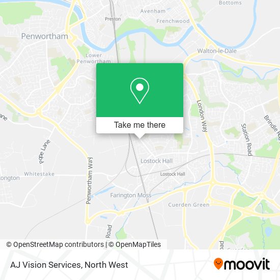 AJ Vision Services map