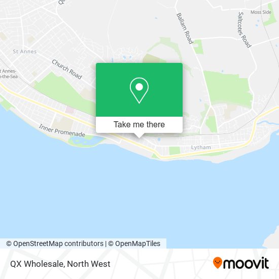 QX Wholesale map