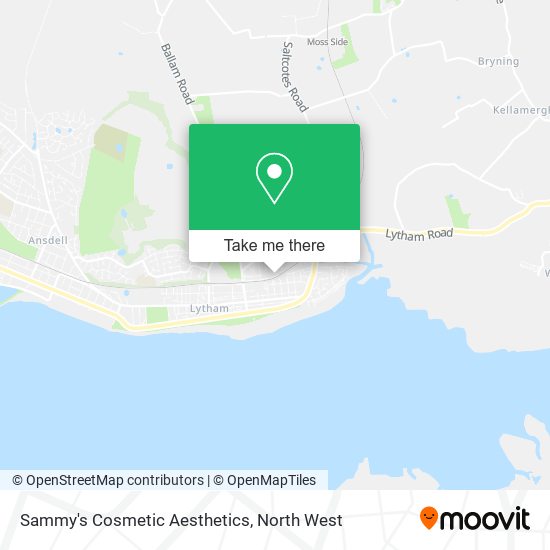 Sammy's Cosmetic Aesthetics map