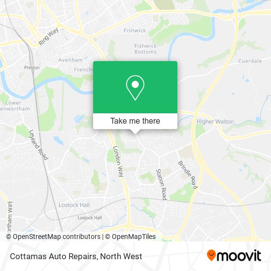 Cottamas Auto Repairs map