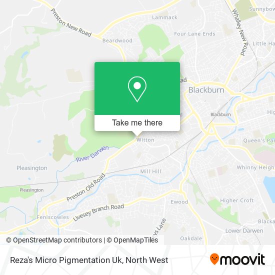 Reza's Micro Pigmentation Uk map