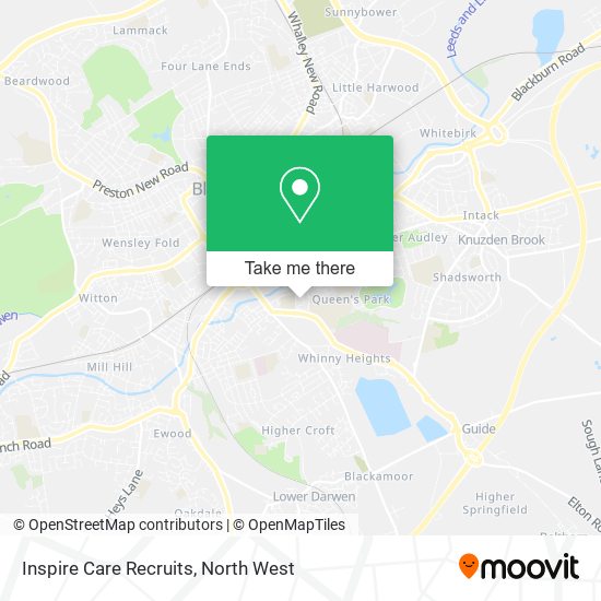 Inspire Care Recruits map