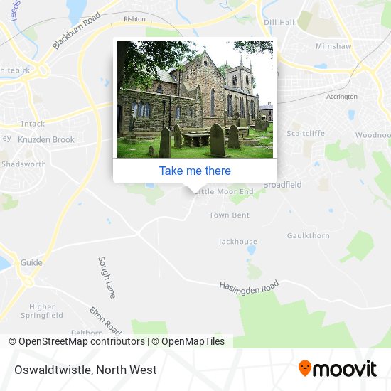 Oswaldtwistle map