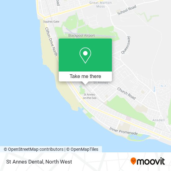 St Annes Dental map