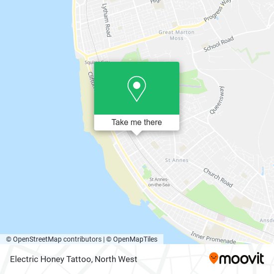 Electric Honey Tattoo map