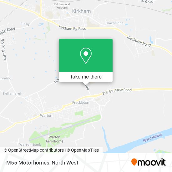 M55 Motorhomes map