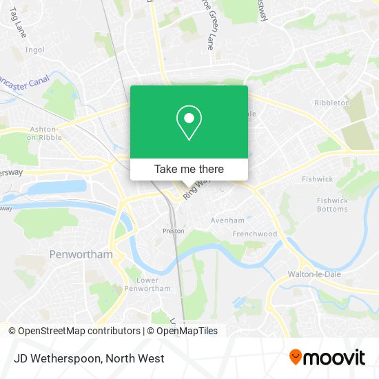 JD Wetherspoon map