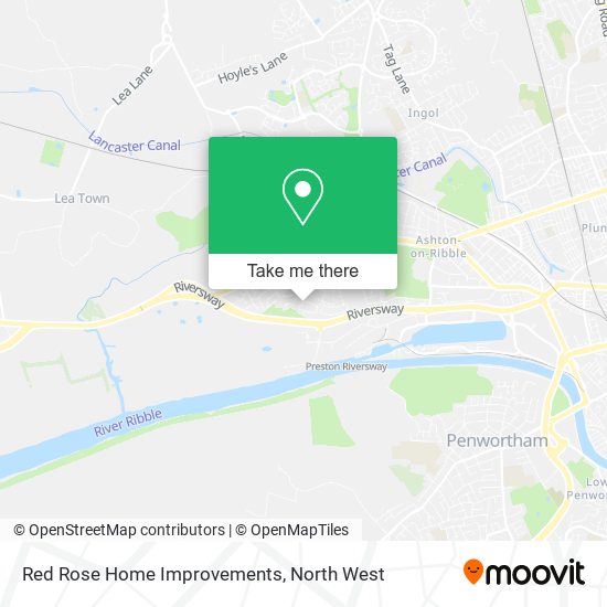 Red Rose Home Improvements map