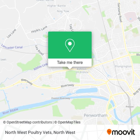 North West Poultry Vets map