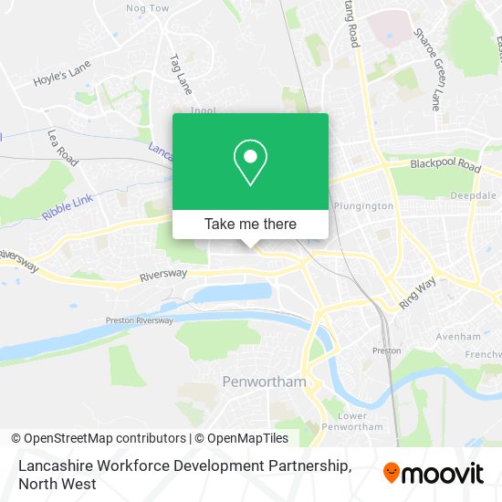 Lancashire Workforce Development Partnership map