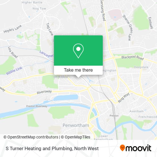 S Turner Heating and Plumbing map