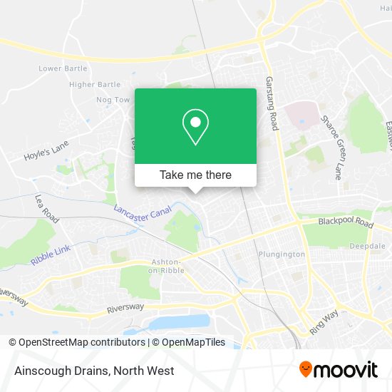 Ainscough Drains map