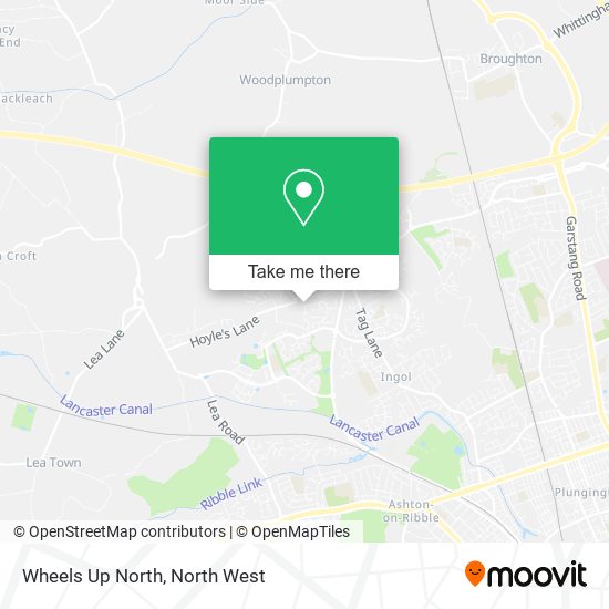 Wheels Up North map