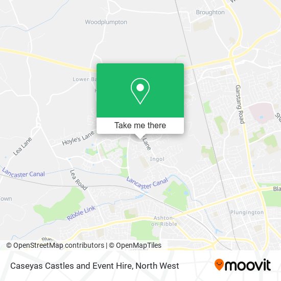 Caseyas Castles and Event Hire map