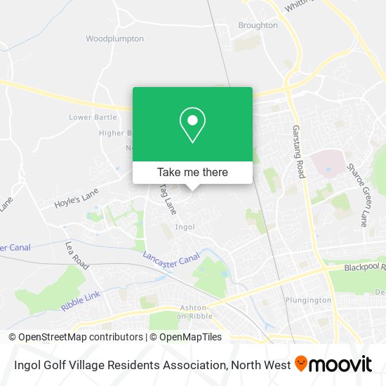 Ingol Golf Village Residents Association map