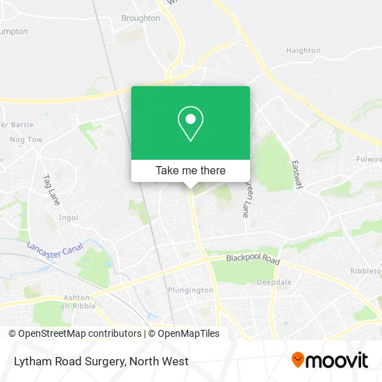 Lytham Road Surgery map