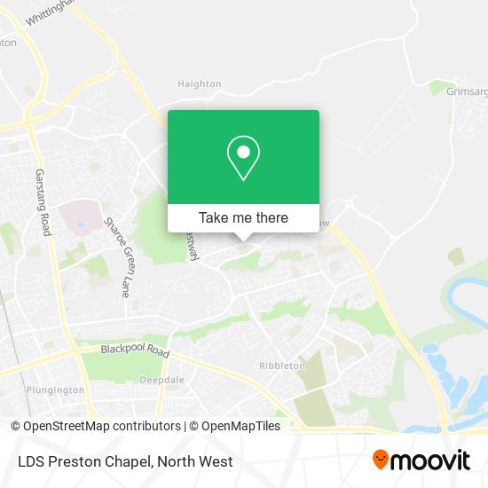 LDS Preston Chapel map