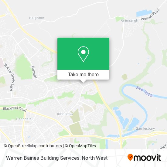 Warren Baines Building Services map