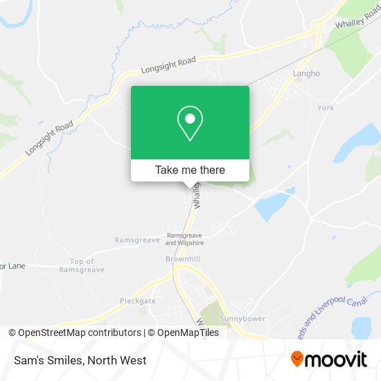 Sam's Smiles map
