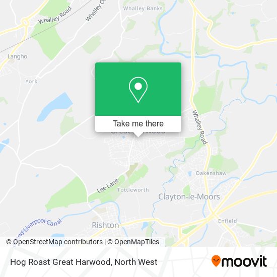 Hog Roast Great Harwood map