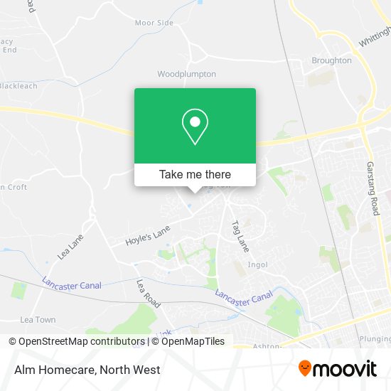 Alm Homecare map