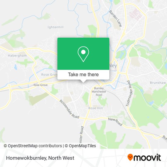 Homewokburnley map