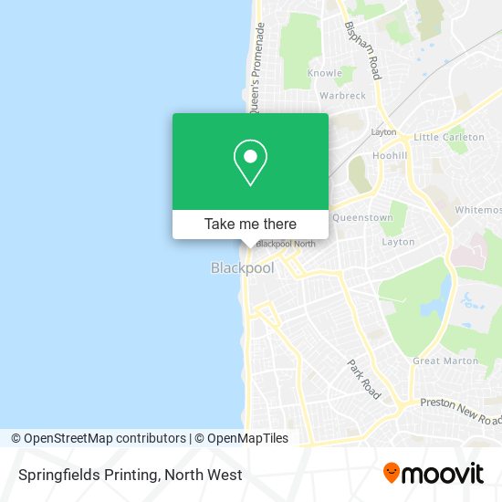 Springfields Printing map