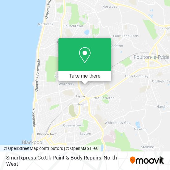 Smartxpress.Co.Uk Paint & Body Repairs map
