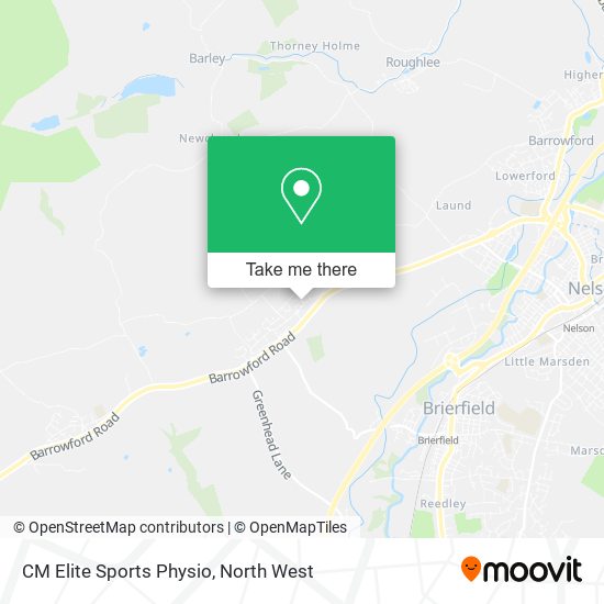 CM Elite Sports Physio map