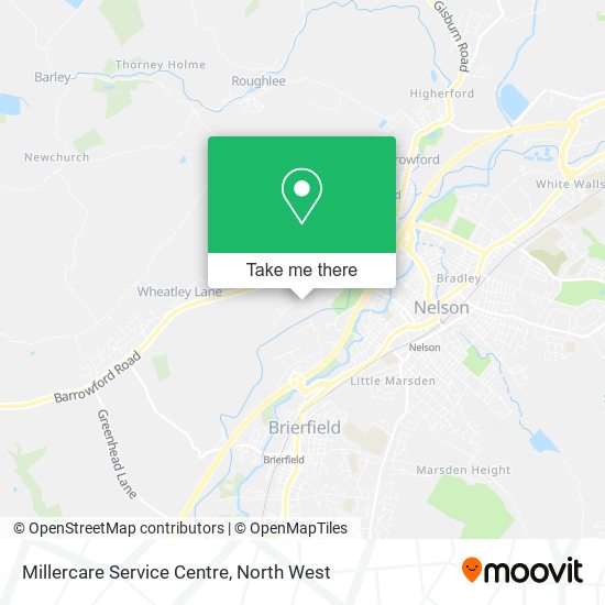 Millercare Service Centre map