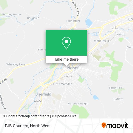 PJB Couriers map