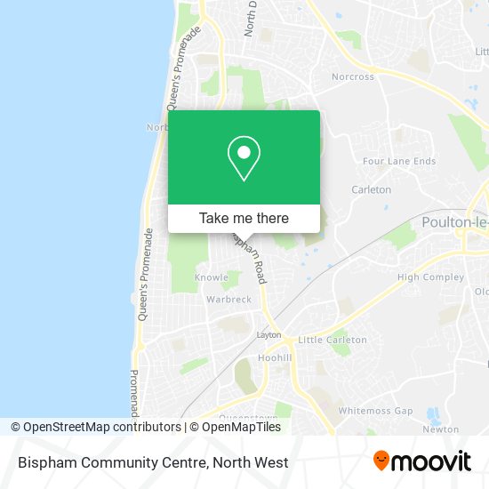 Bispham Community Centre map