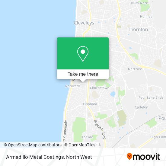 Armadillo Metal Coatings map